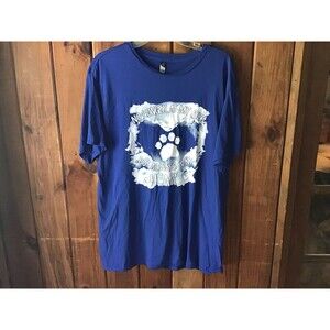 District GraphicT Shirt Unisex Size XL Fur Baby Memorial Blue Short Sleeves